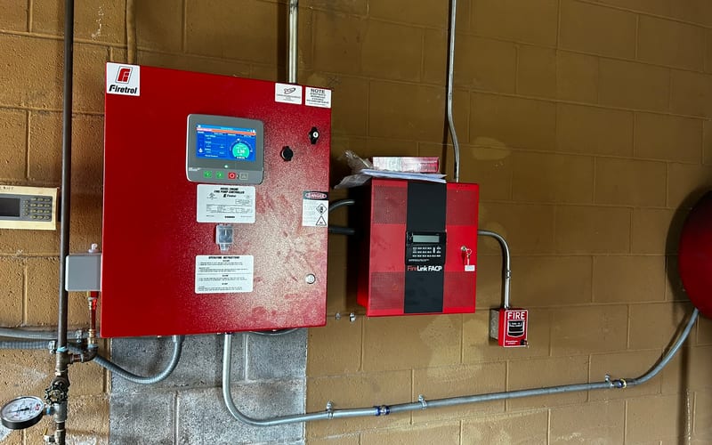 Firetrol fire pump controller installed at a customer facility